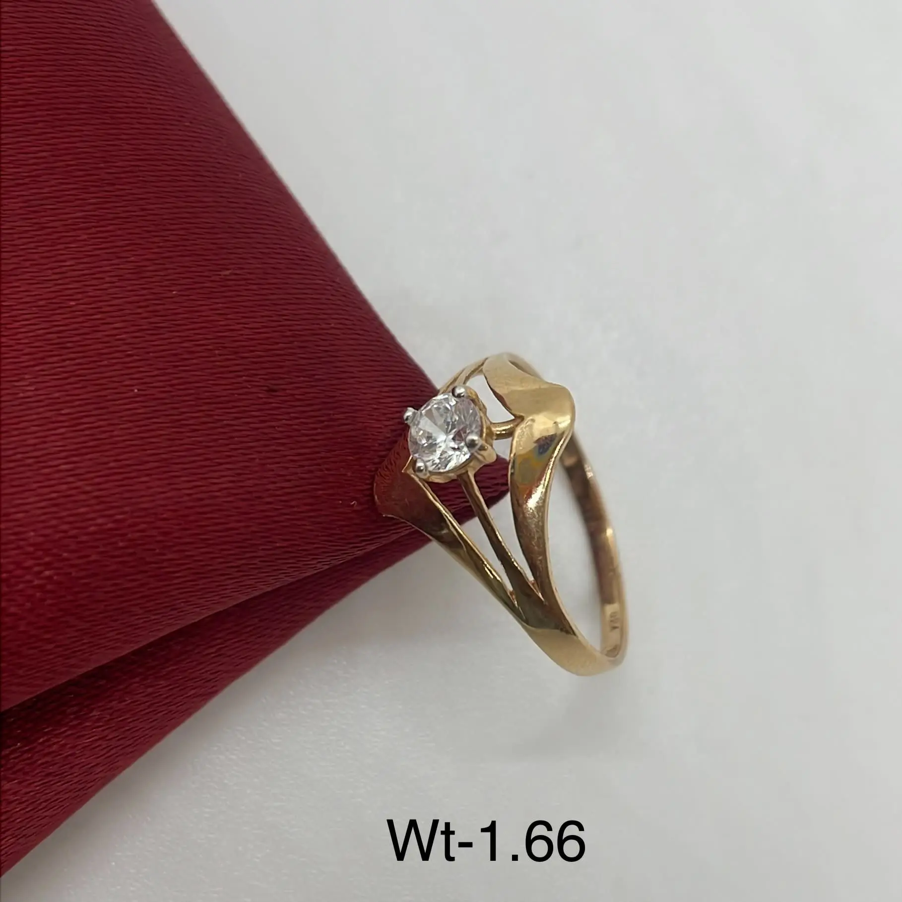 Solitaire Style Light Weight American Diamond Ring
