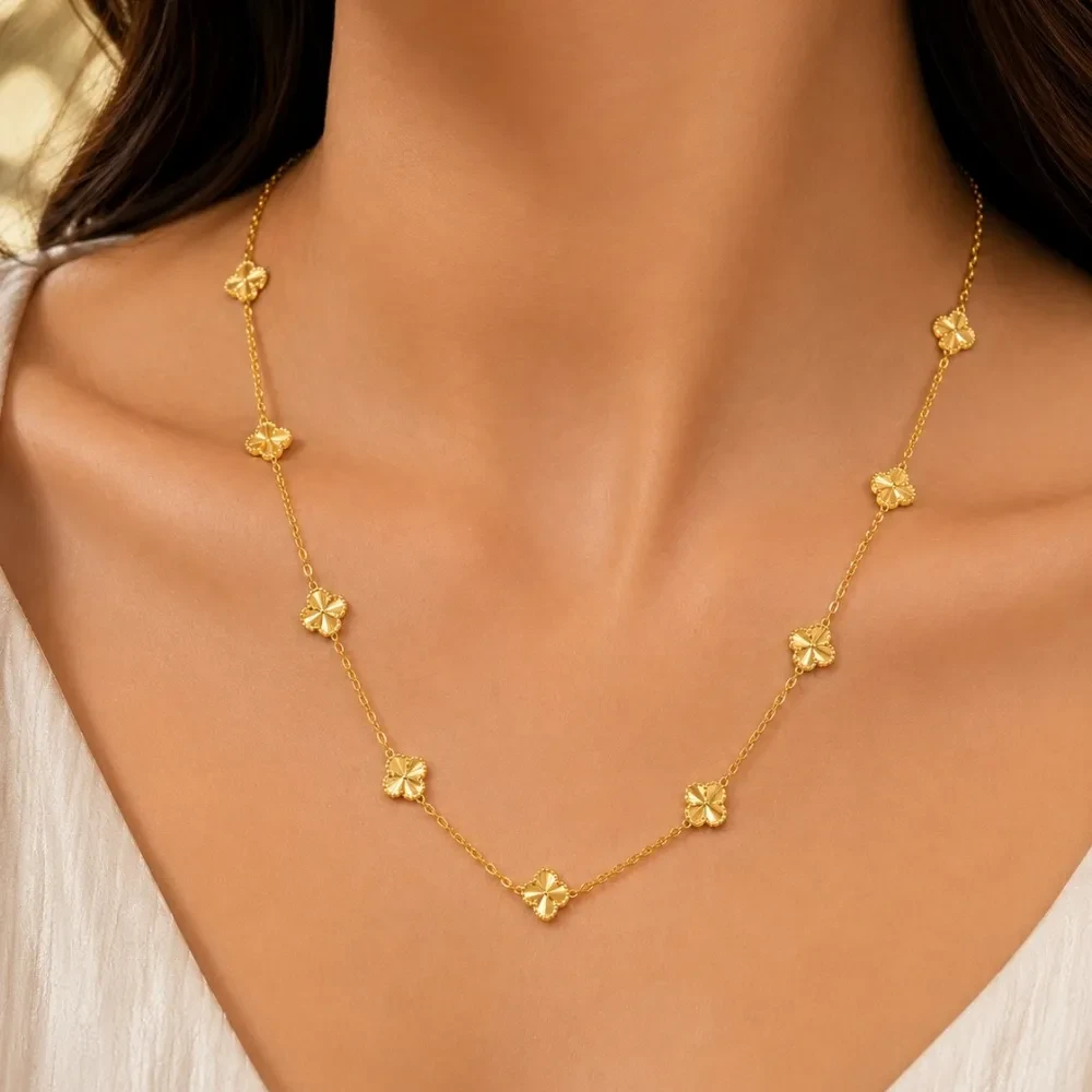 Trendy Clover Gold Chain