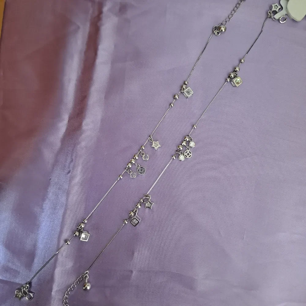 Star and Cube Silver payal