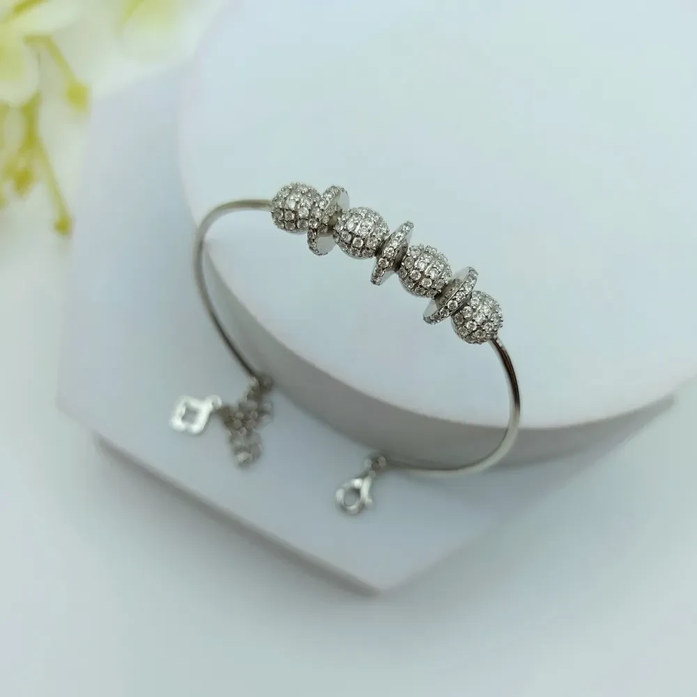 Trendy Beads Silver Bracelet