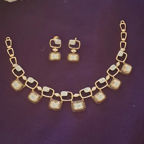 beautiful Rose Gold Necklace set