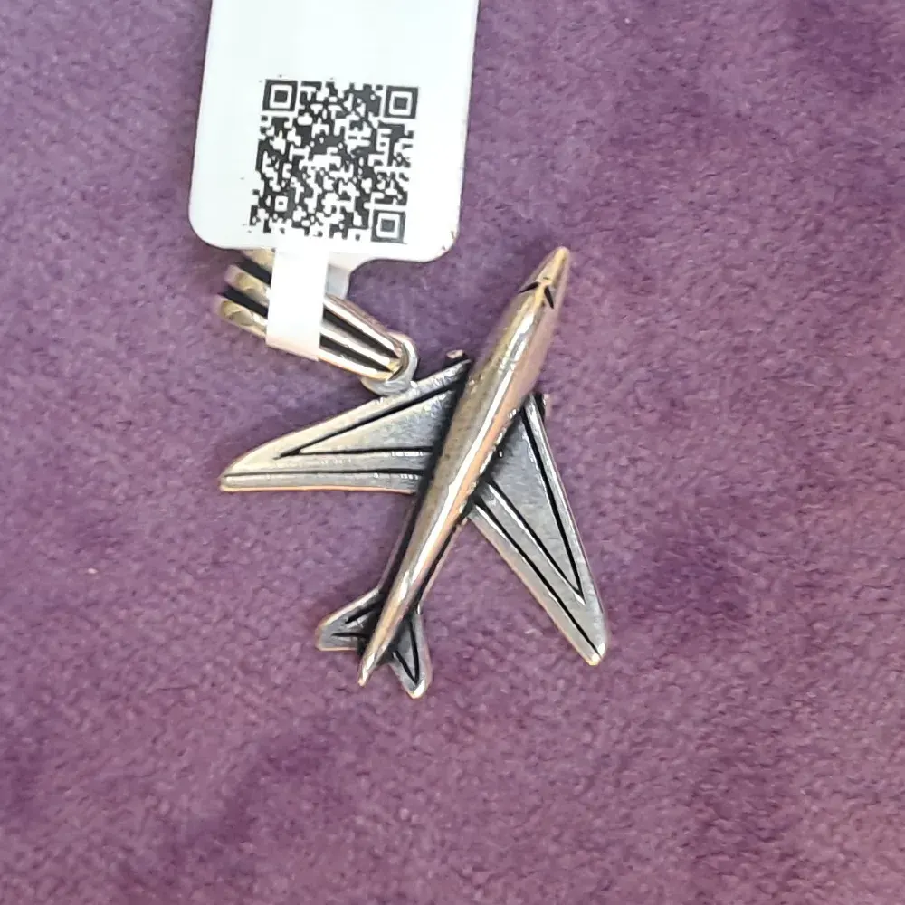 Plane Silver Pendant