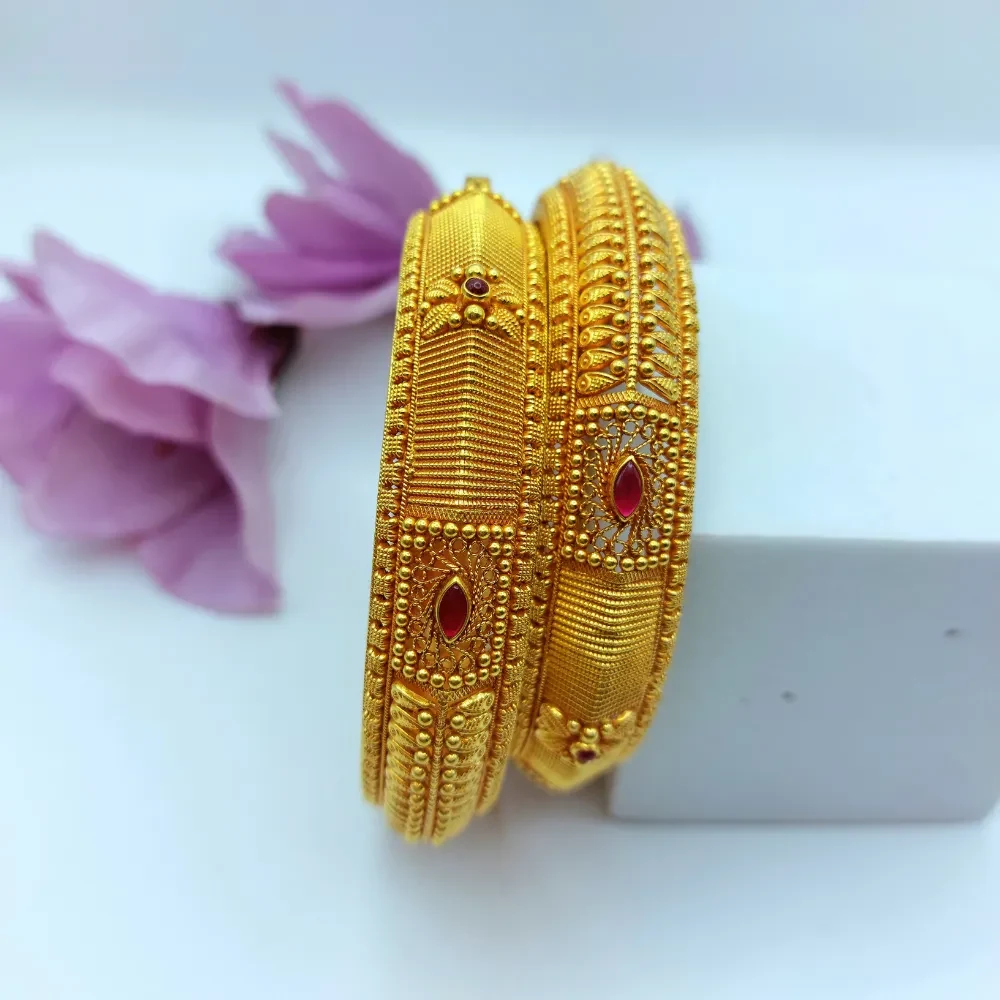 Temple 22k Gold Bangles