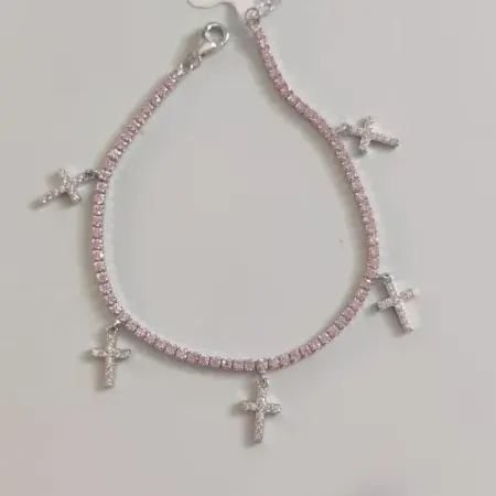 Cross Silver Bracelet