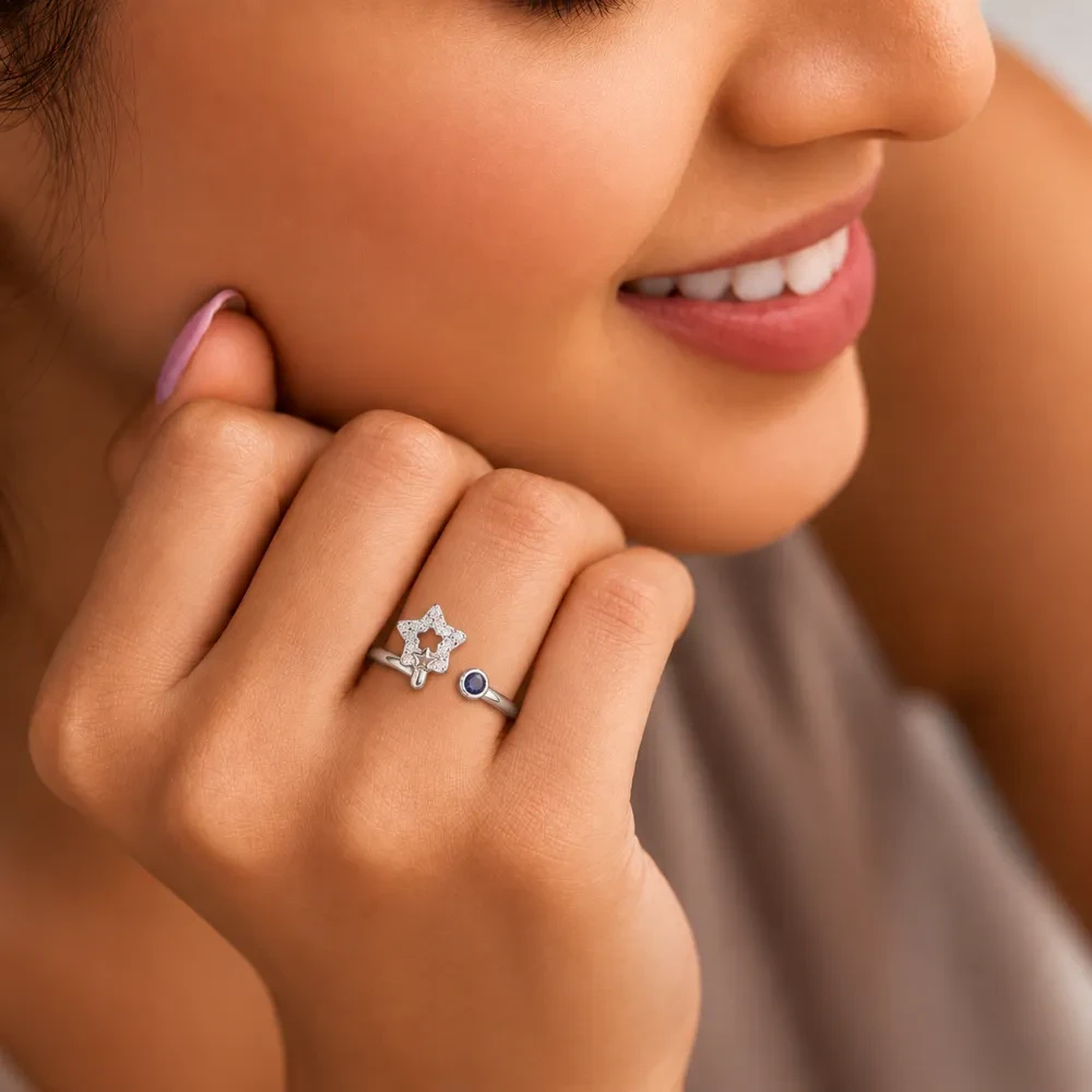 92.5 SILVER LEDIES FINGER RING