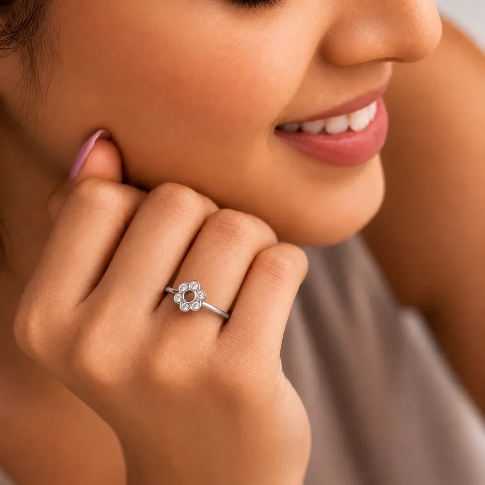 92.5 silver Ledies Finger Ring