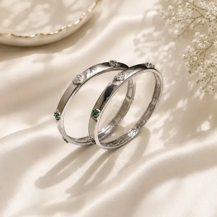 Silver Kids Bangles