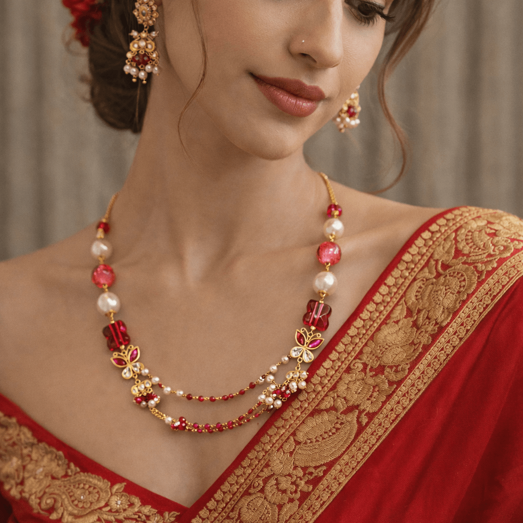 Red Beads Necklace