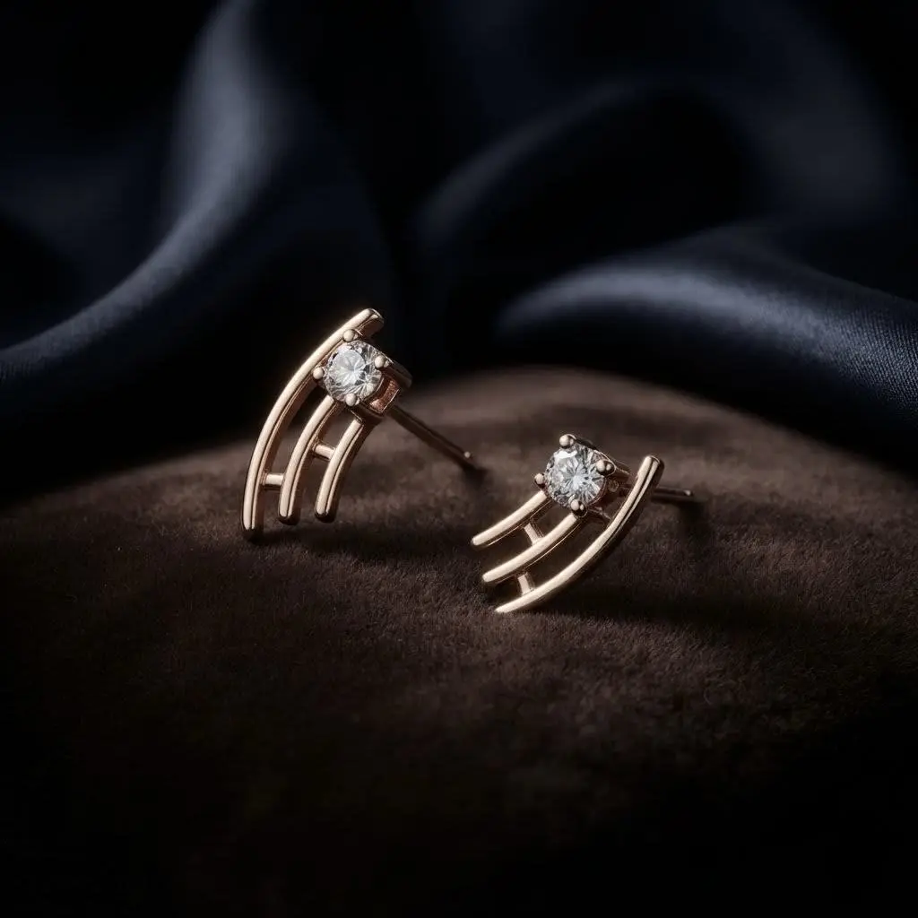Fancy Single Diamond Studs
