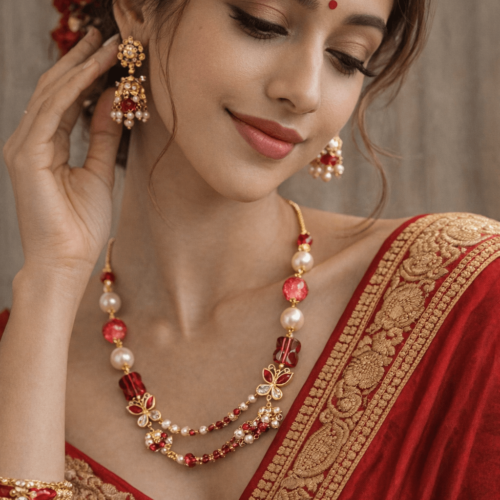 Red Beads Necklace