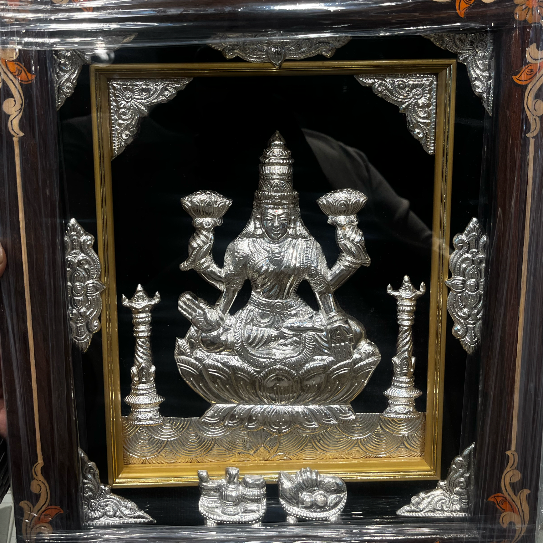 Lakshmi Silver Idol Photo Frame