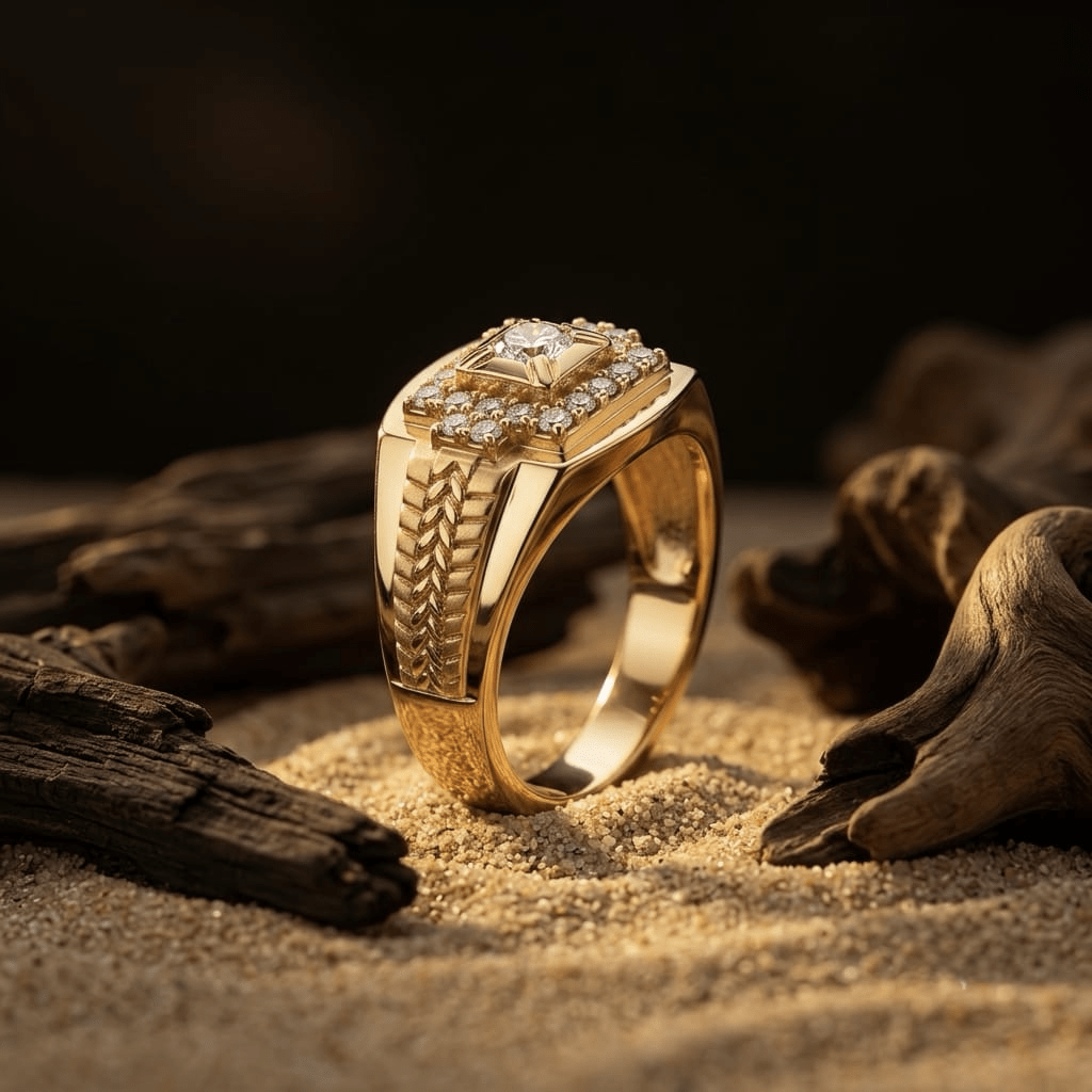 Square Stone Ring