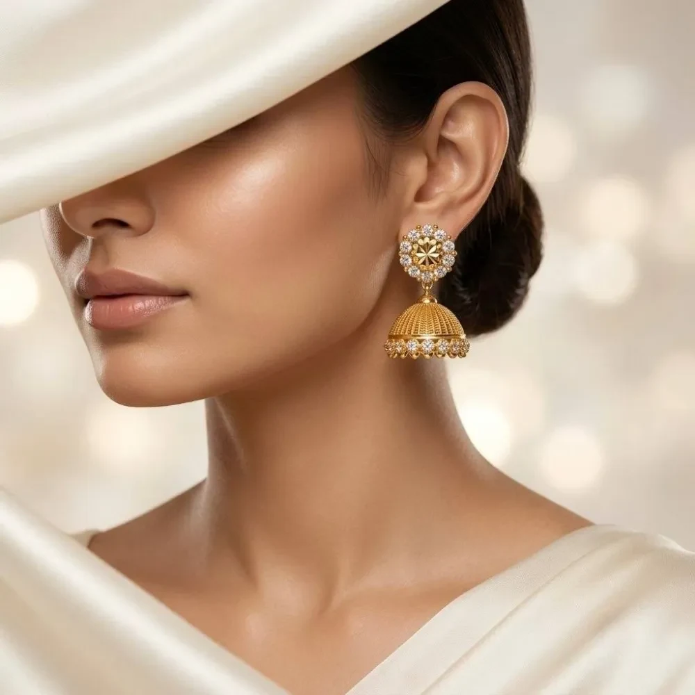 White Stone Mesh Jumki