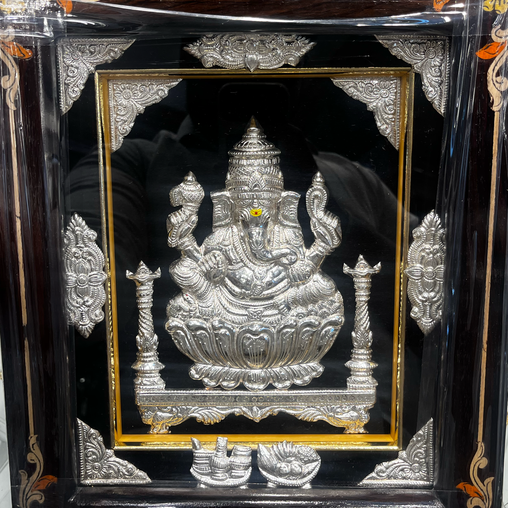 Ganesha Silver Idol Frame